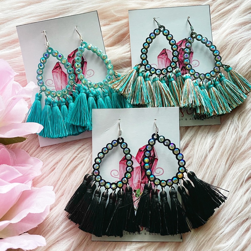 ✨RHINESTONE TASSLES✨